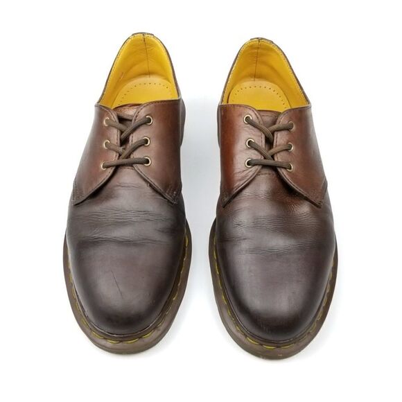 Dr. Martens 1461 Cognac Ombre Patina Oiled Leather Oxfords 10 Vintage Old Money main image 8
